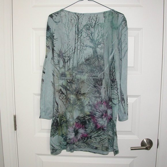 Turquoise Print Summer Tunic - Picture 7 of 7